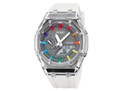 Reloj Digital Skmei, Resistente Al Agua Hasta 50 Metros, Con Retroiluminación, Hora Mundial, Alarma Y Cronómetro.