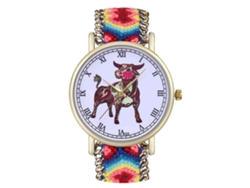Reloj De Pulsera De Aleación Reloj Analogico De Cuarzo Pareja Dial Redondo