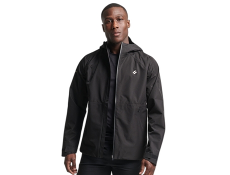 Abrigo SUPERDRY Poliéster Hombre (XL - Negro)