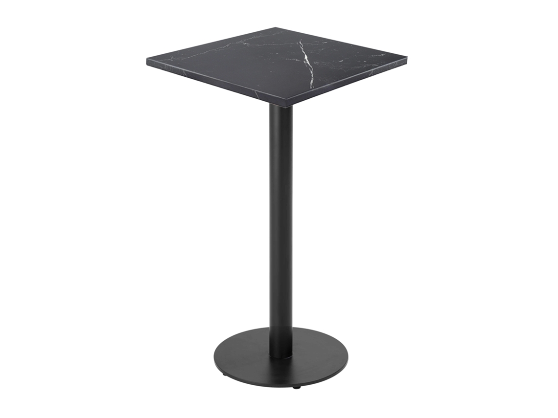 Mesa Alta 60x60 cm en Aglomerado con Recubrimiento de Melamina Oviala