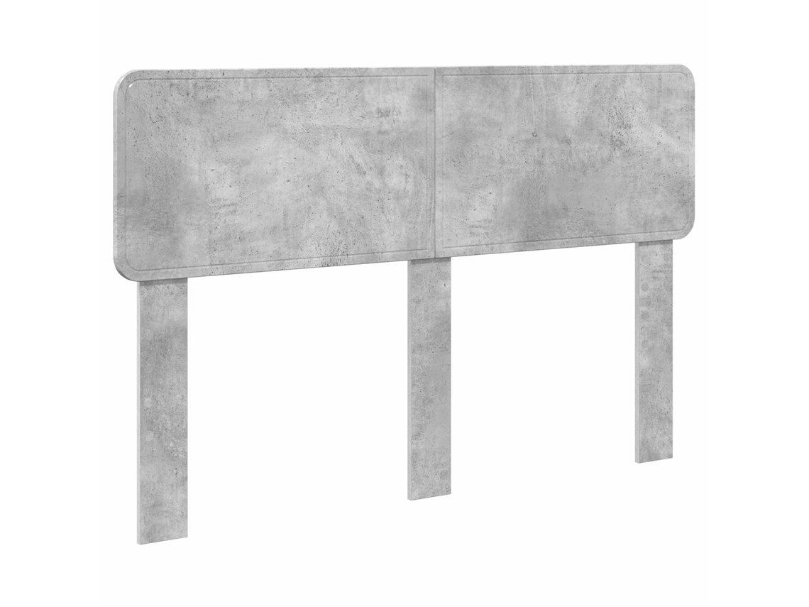 Maison Exclusive - Cabecero Con Cabecera Gris Concreto 150 Cm Madera Contrachapada