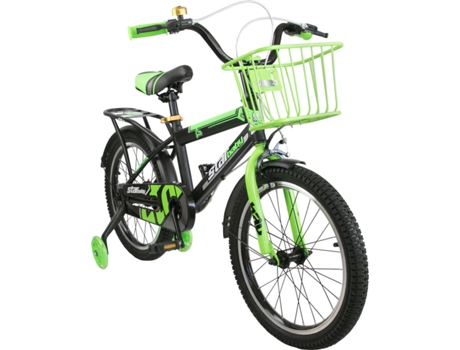 Bicicleta Airel Con cesta edad minima 4 años 16 verde negro infantiles para niños y 12 18 20 311