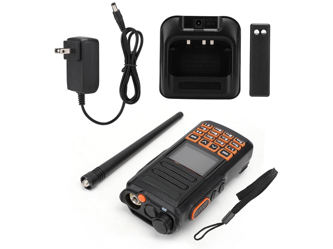 Radio bidireccional con pantalla LED más grande y GPS