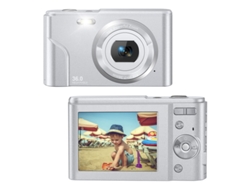 Cámara fotos digital infantil compacta SZSMART DC311AF Nivel de entrada Regalo de cámara para estudiantes niños 48MP HD resolución Pantalla de 2,4 pulgadas - Plata
