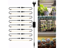 Lámpara de espectro completo para plantas, 384 LED, luz solar para plantas de interior, paquete de 8 Truyuety