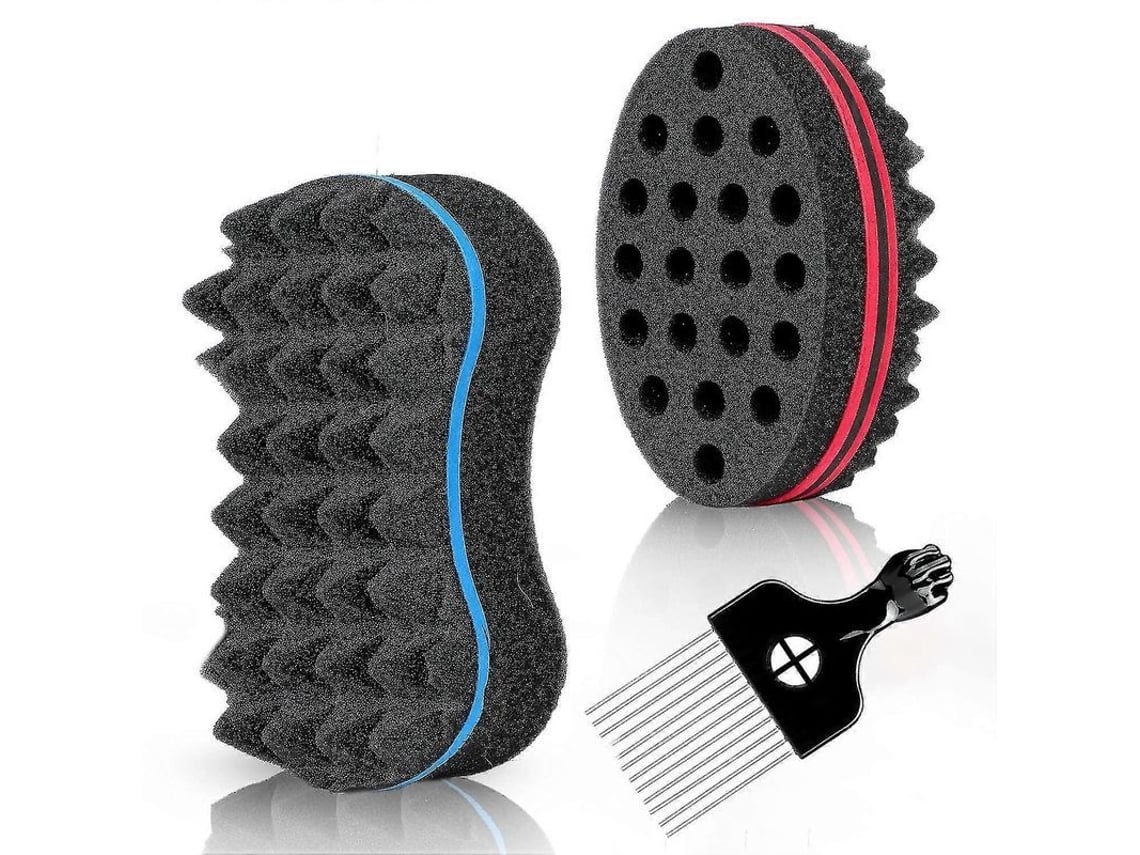 Juego De 3 Esponjas Para El Cabello, Cepillo Rizador Para Hombres Y Mujeres, Esponja Para Rizos Afro.