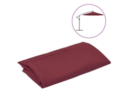 Maison Exclusive - Tela De Repuesto Para Sombrilla Voladiza Rojo Burdeos 300 Cm