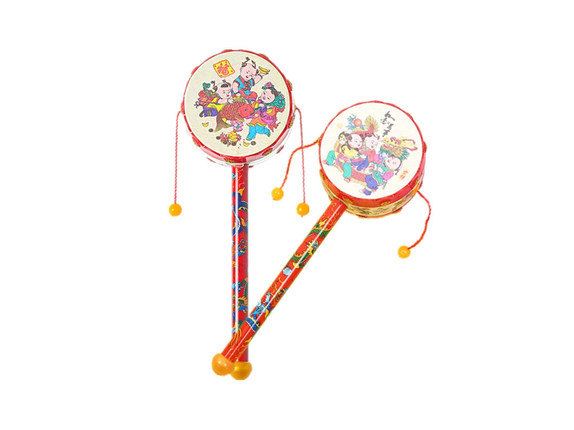 Juego De Sonajeros De Madera Para Bebé, 2 Piezas, 6-12 Meses, Desarrolla La Huella Del Pie Czhhmart