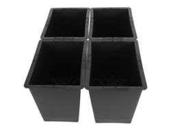 4 Elevadores Antideslizantes De Abs Para Muebles, Para Cama, Sofá Y Mesa, 15 Cm, Color Negro.