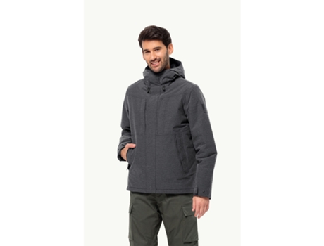 Chubasquero de Hombre JACK WOLFSKIN Snowy Park Negro (2XL)
