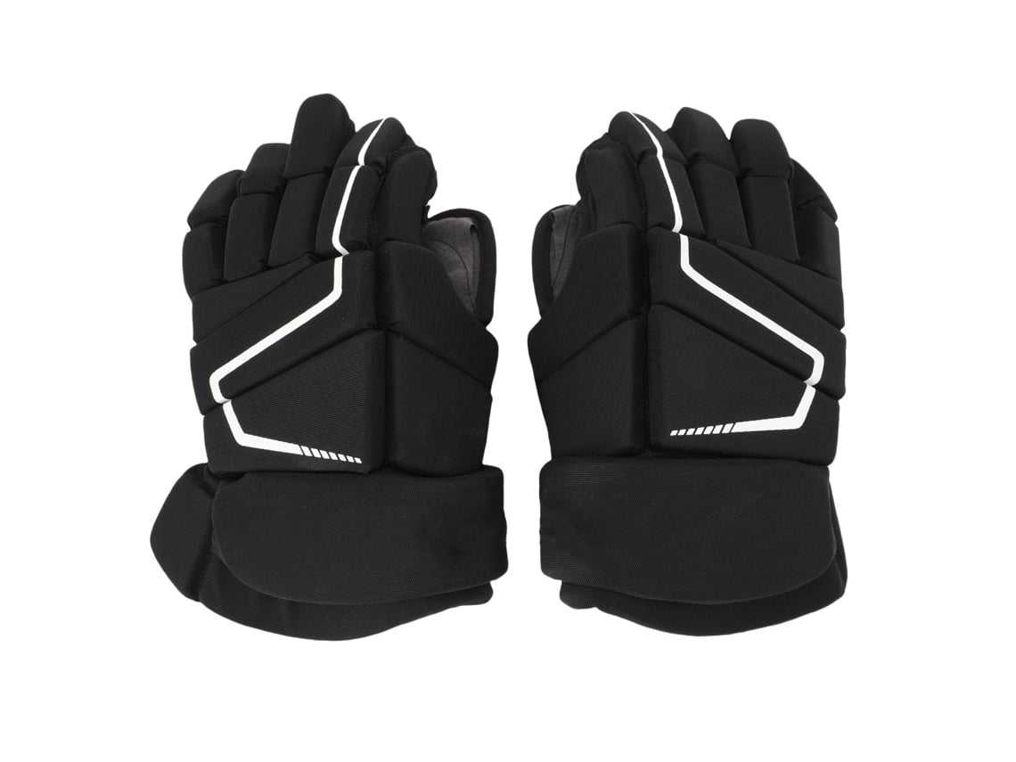 2026-guantes De Hockey Nylon Eva Espuma Protector Respirable Para Hockey Hielo Patineta Calle Jugadores Blanco 22.86cm/9in