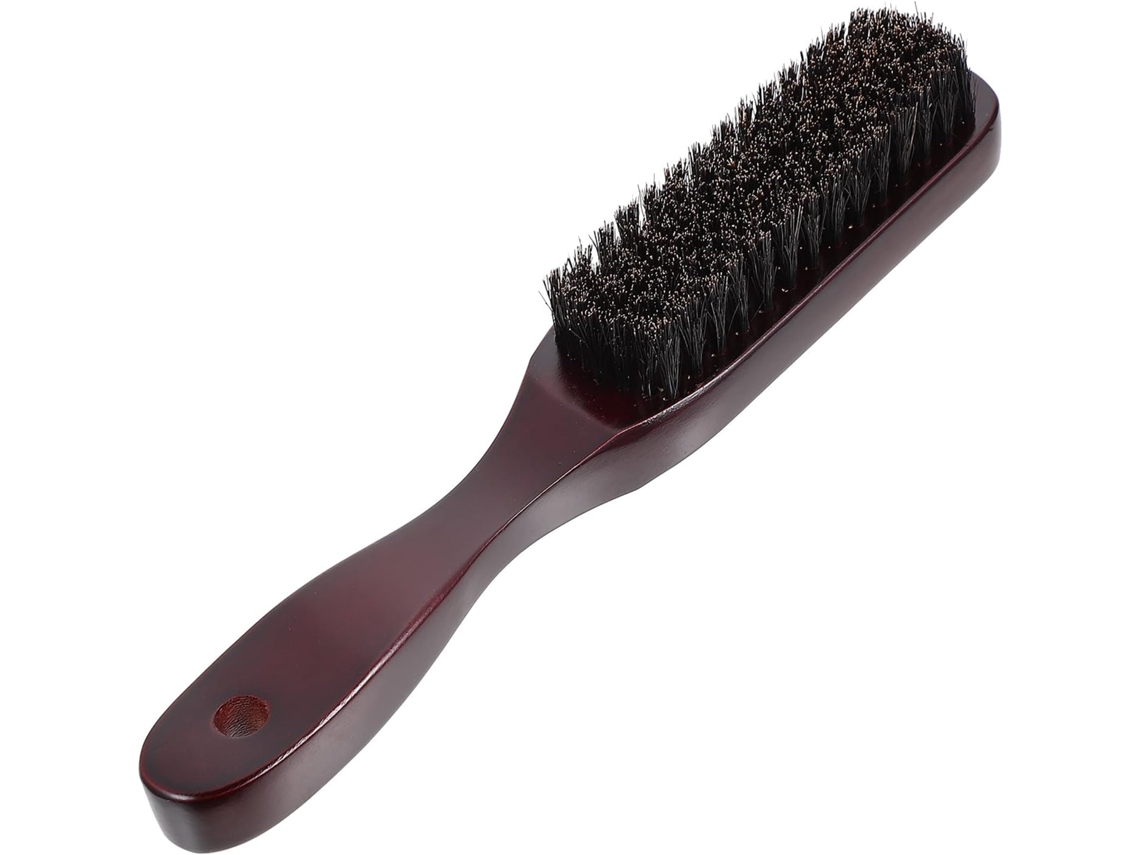 Cepillo para barba de hombre, color negro, fabricado con material sintético ligero.