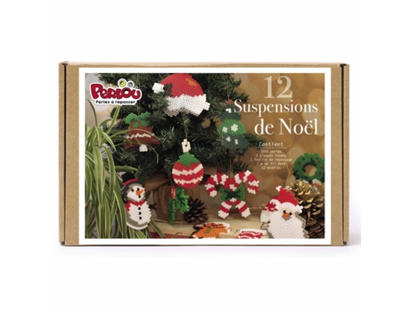 Set de plancha en caja - 12 adornos de Navidad