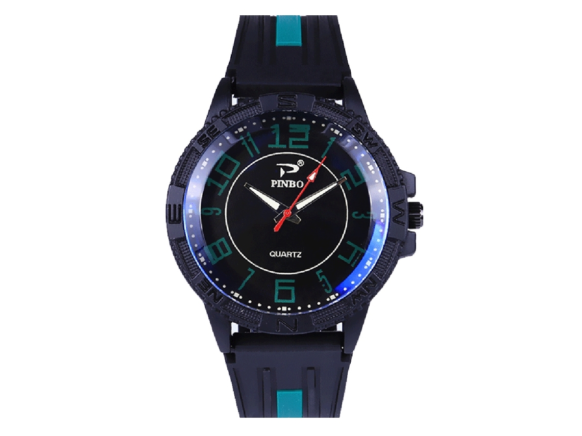 Reloj De Pulsera De Aleación A La Moda Con Pantalla Analógica Y De Cuarzo (para Mujer, Negro Y Blanco)