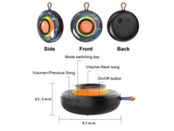 Alto-falante Bt 5.3 Portátil Impermeável Mini Hifi Com Grave Potente E Bateria 1200mah Para Exterior