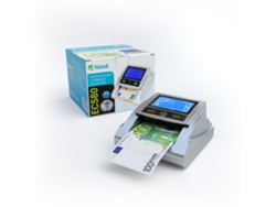 Detector de billetes falsos YATEK EC580 con 6 métodos de detección, con batería incluida y preparado para los nuevos billetes de 100 y 200€