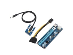Baoj-2026adaptador Extensor Mini Pci-e Para Pci Express 16x Com Cabo De Alimentação Sata Para Mineração De Placas De Vídeo