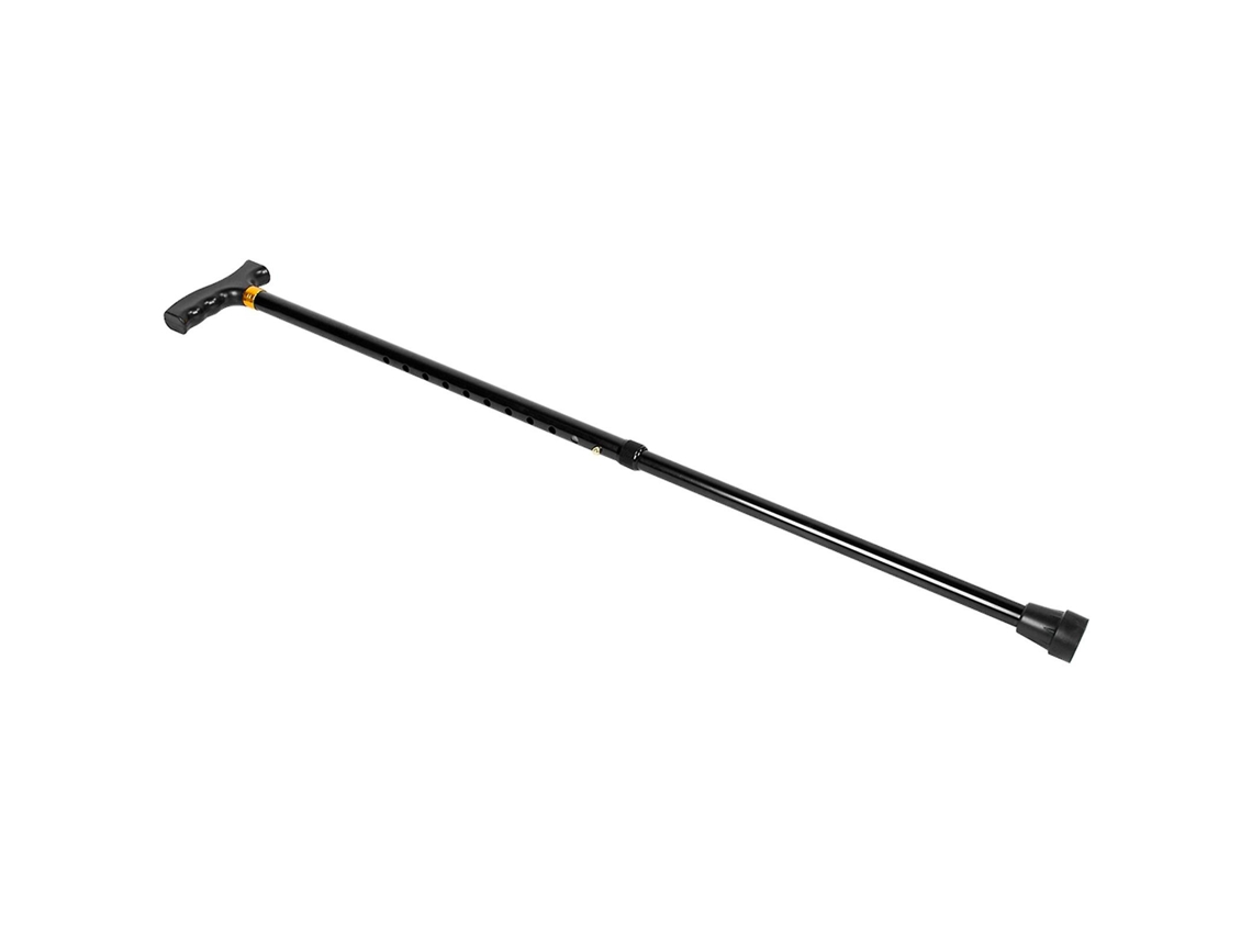 Bastón plegable ajustable antideslizante para uso en exteriores, fabricado en aleación de aluminio gruesa, ideal para personas mayores.