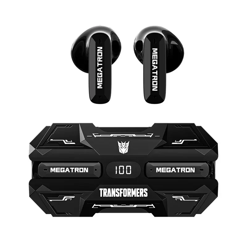 Auriculares Inalámbricos Transformers Bumblebee (negros), Baja Latencia Y Batería De Larga Duración.