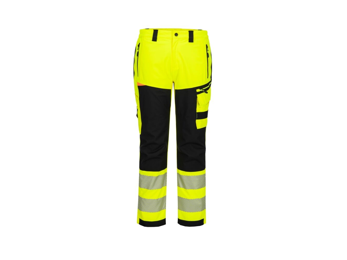 Pantalón De Trabajo Alta Visibilidad Impermeable Dx4 | Lluvia Amarillo/negro / 48