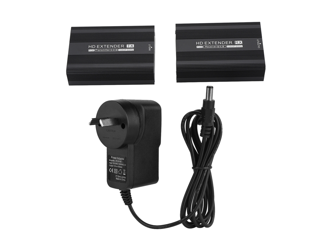 Extensor De Interface Multimídia Hd 1080p Com Função Poe Até 150m Transmissor Receptor Para Home Theater Plug Au
