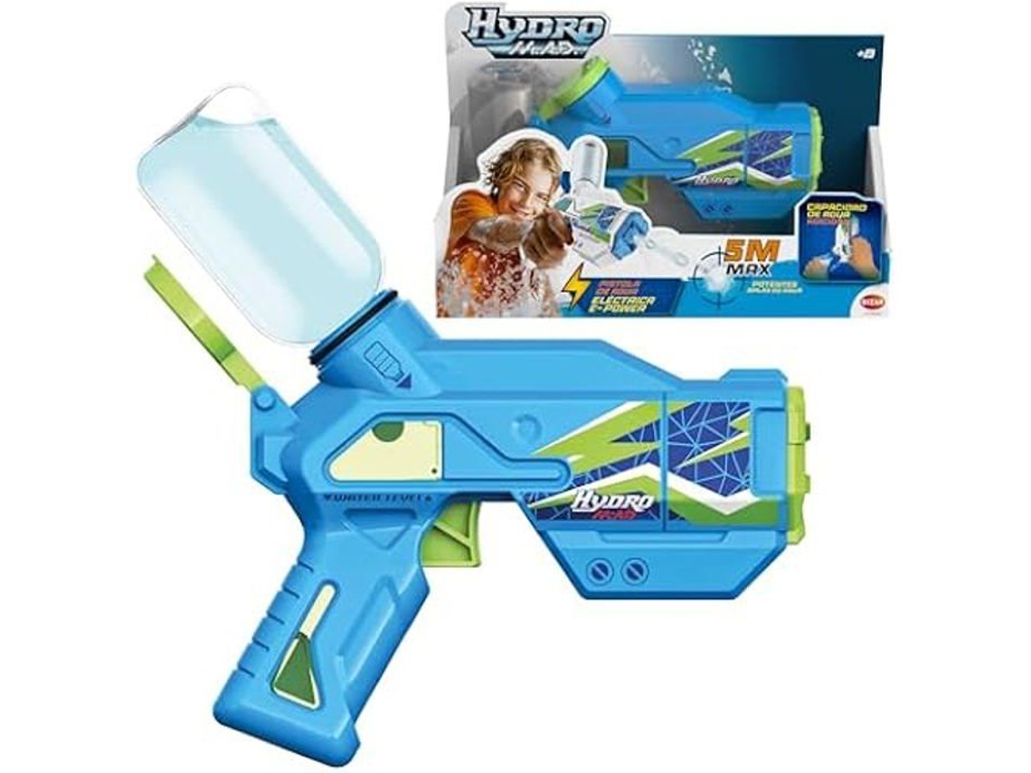 Pistola de agua Bizak Hydro Mad Mini Blaster, alcance de hasta 5 m, depósito de 300 ml, recargable