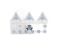 Regla De Cuadrícula Antideslizante De Acrílico Transparente De 45/60/90 Grados Para Costura Y Patchwork.