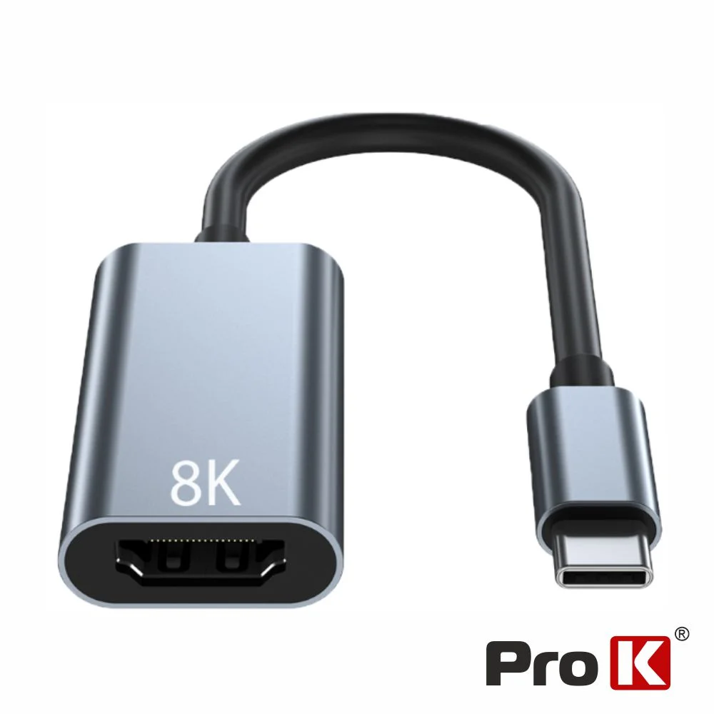 Cable adaptador USB-C macho/HDMI hembra 8k PRO K