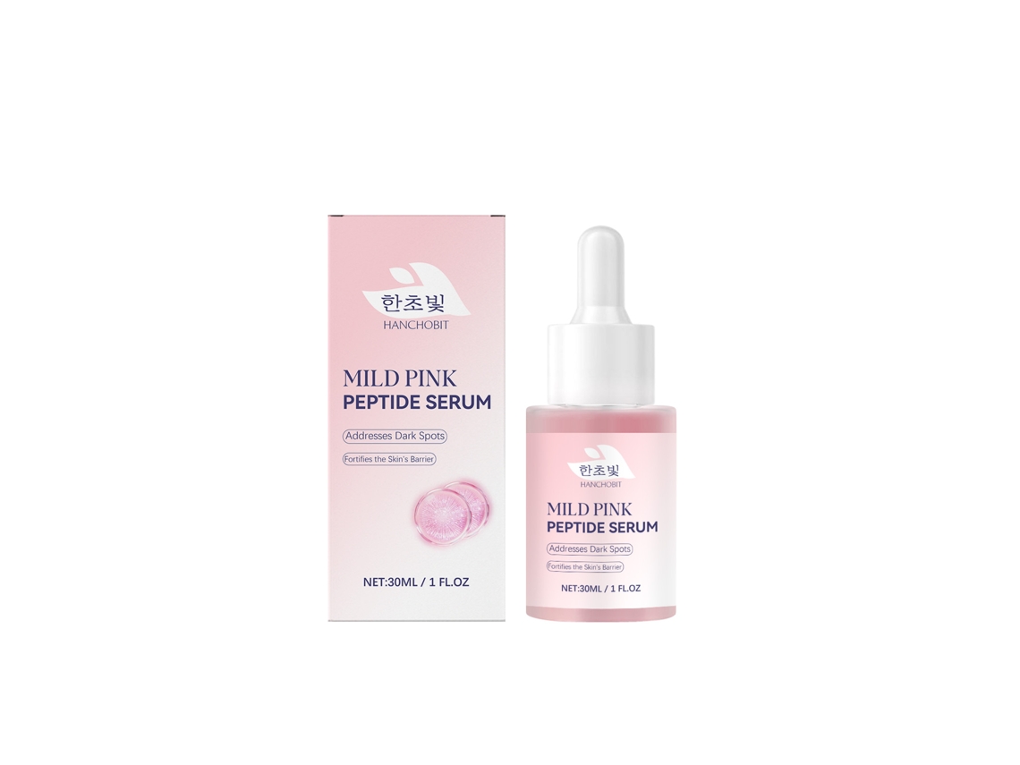 Suero facial hidratante e iluminador con péptidos rosas suaves de Hanchobit