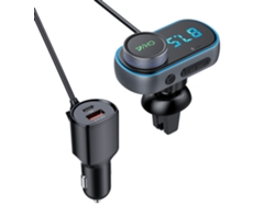 Kit Manos Libres Bluetooth 5.0 Para Coche, Reproductor Mp3 Para Coche, Transmisor Fm, Carga Rápida Qc3.0, Cargador De Coche Pd18w (negro)*