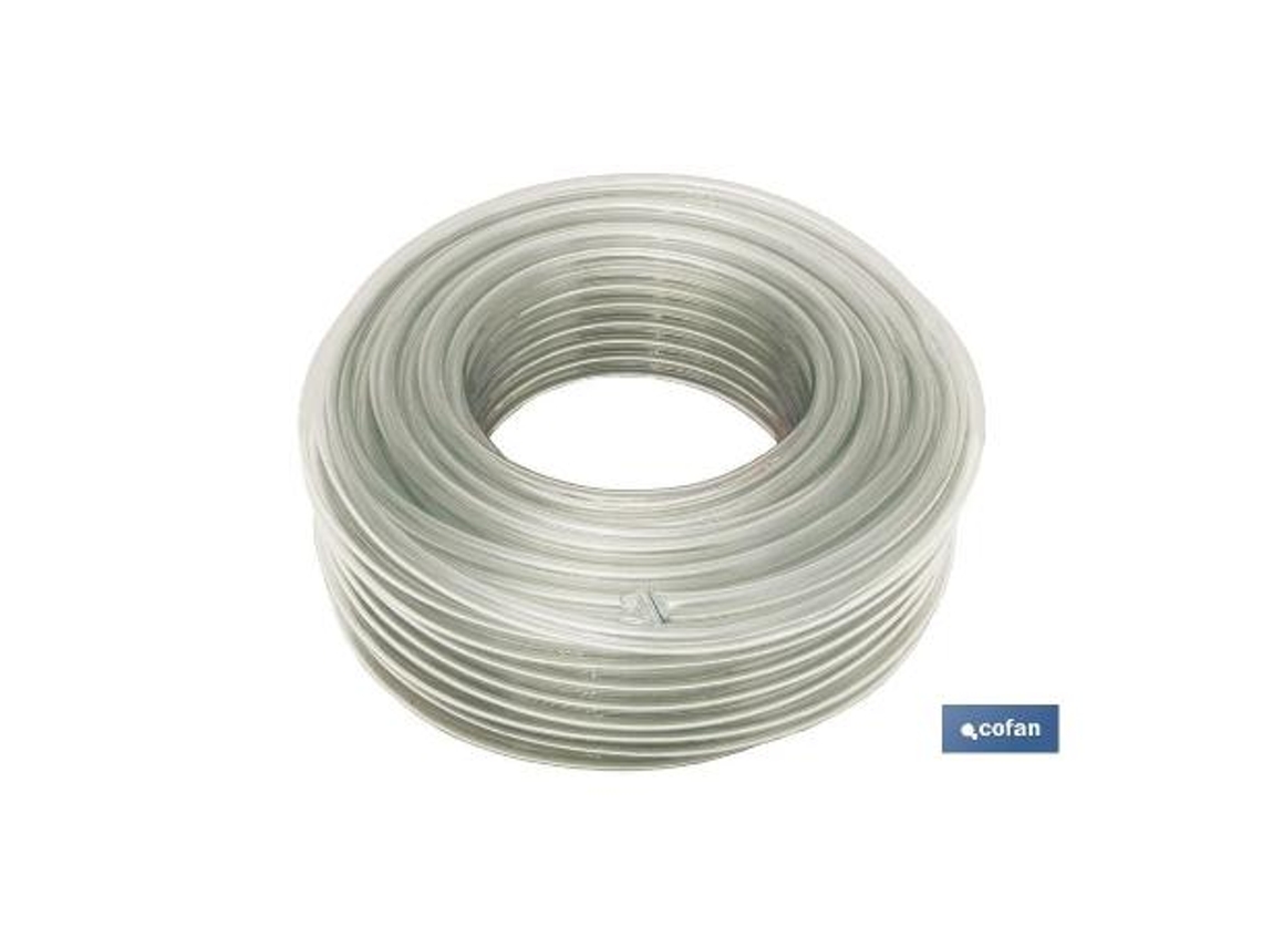 Manguera pvc monocapa cristal 14x19mm/50m