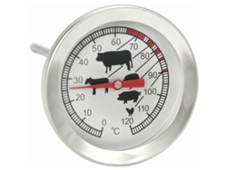 JILLIOPER Termómetro para carne apto para horno. Se puede dejar en el horno para controlar las temperaturas de cocción según las recomendaciones para carnes y a