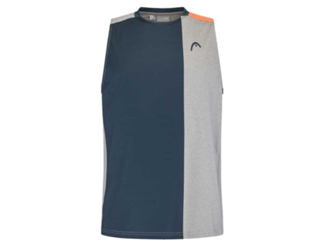 Camiseta sin Mangas de Hombre para Pádel HEAD RACKET Cinzento Azul (L)