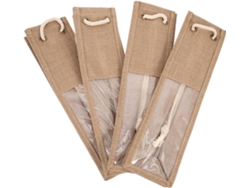 Bolsas De Yute Para Vino (4 Unidades), Portátiles