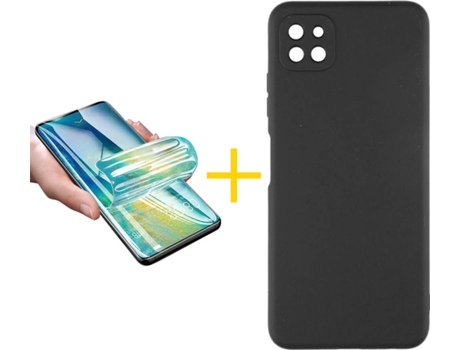 Carcasa + Protector de Pantalla para Oppo A72 5G ACCETEL Negro
