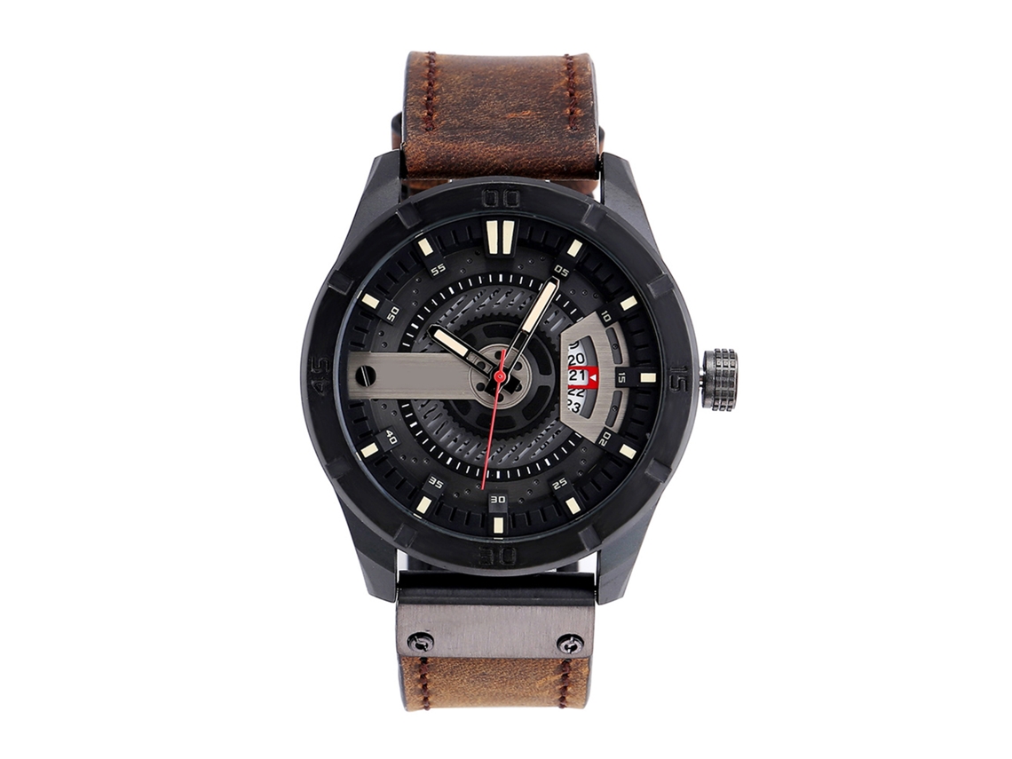 Reloj Multifuncional Curren Para Hombre, Resistente Al Agua Hasta 30 M, Cuarzo, Estilo Deportivo Y De Negocios.