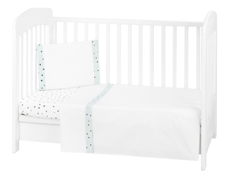 Juego De Cama 3 Piezas 60X120Cm Oso Conmigo Menta KIKKA BOO