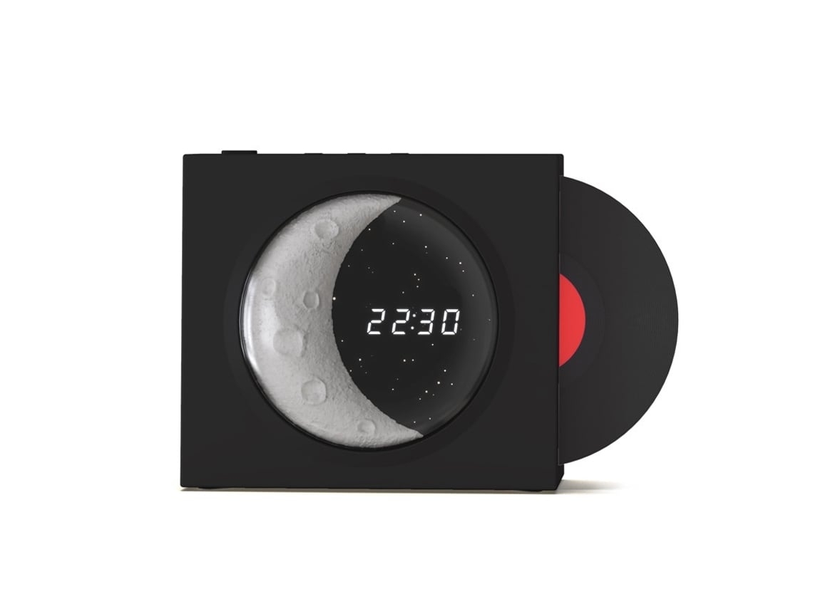 YEMAESRE Altavoz Bluetooth Bluetooth 5.3 Estilo Luna Negro