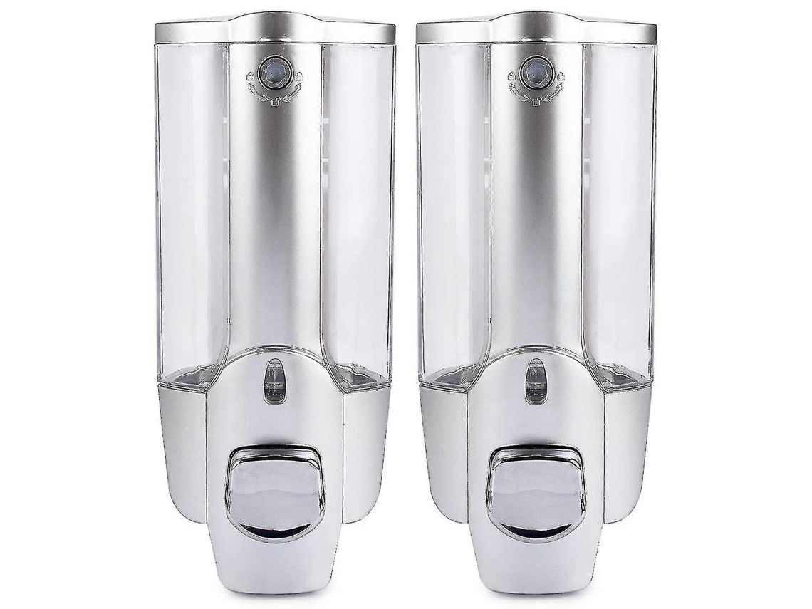 2 dispensadores de jabón líquido Rosewell de pared para baño y ducha de 350 ml