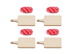 Brinquedo De Sushi De Salmão Simulado Decorativo Para Casa De Bonecas Padaria Restaurante