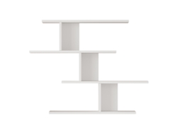 Estantería de pared Hökkomi con 4 baldas 78x99x15cm Blanco [EN.CASA]