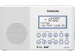 Radio Portátil Waterproof SANGEAN H-203 Blanco