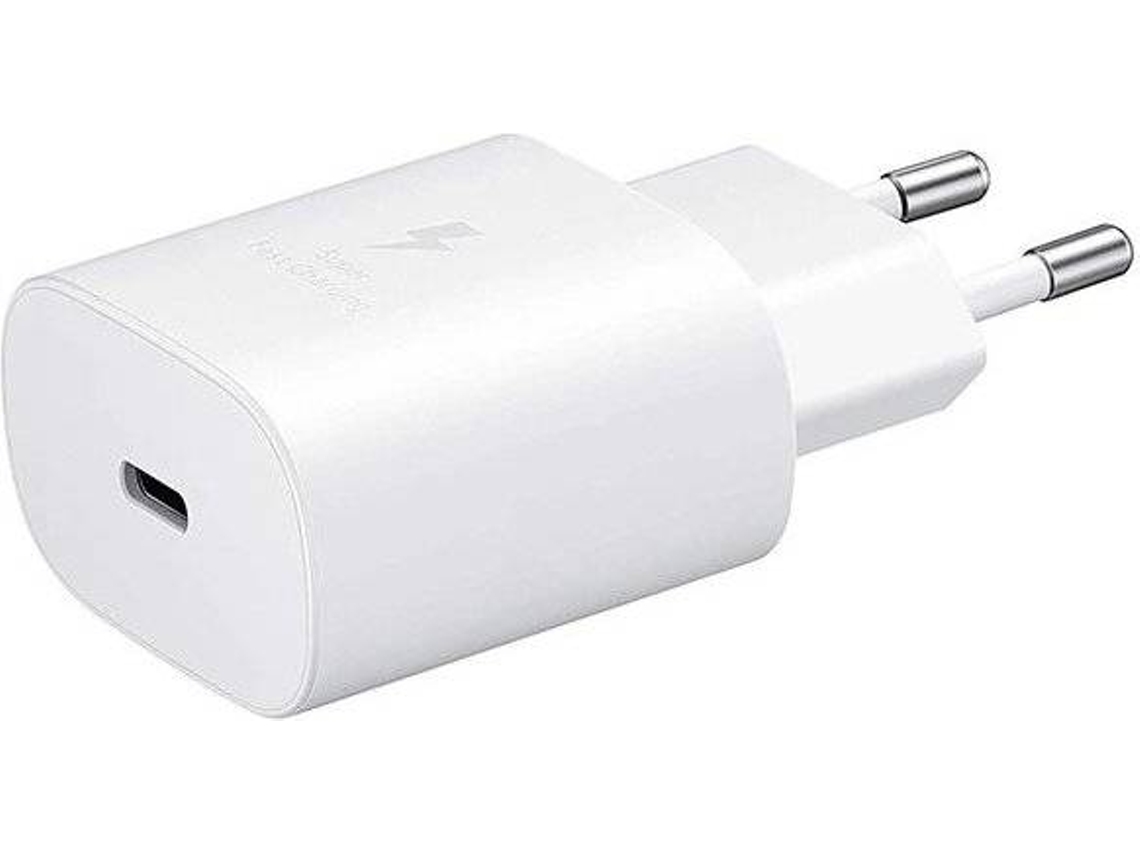 Cargador de carga rápida compatible con Samsung (25W - Tipo C - Blanco) CUICH