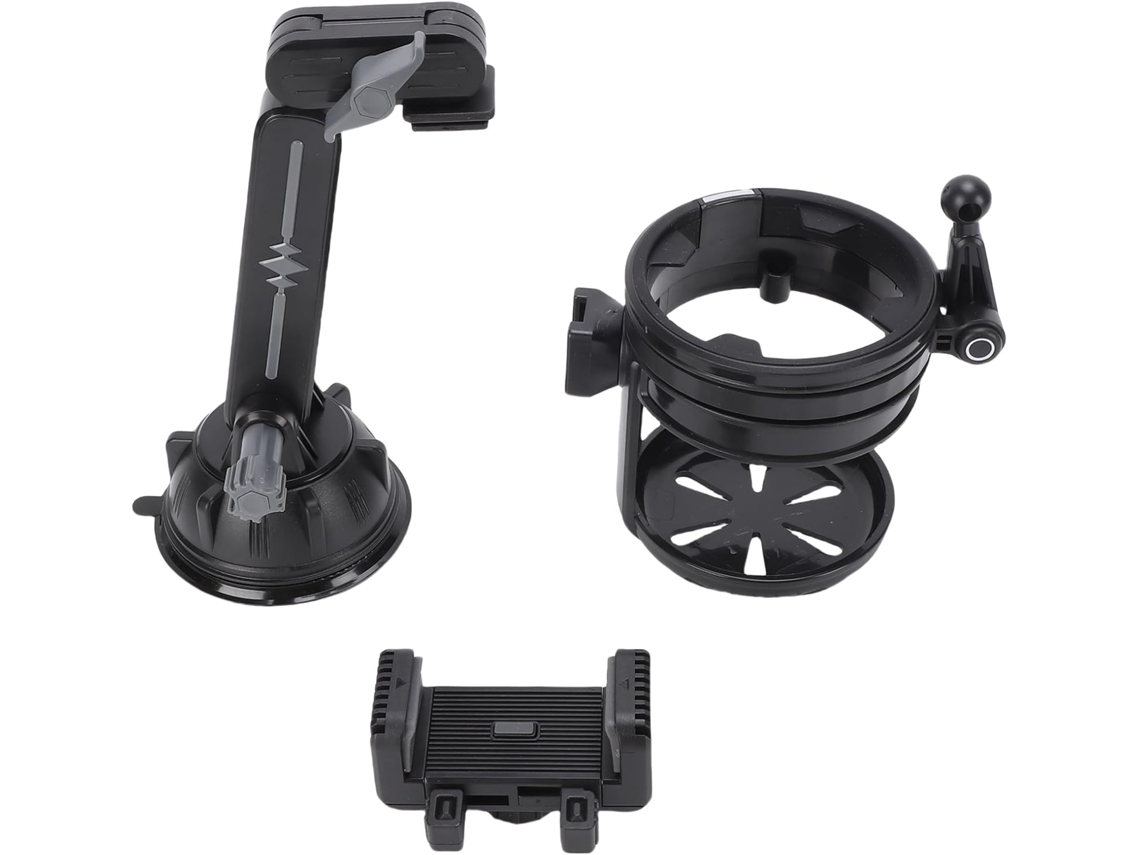 Soporte Para Teléfono De Coche 2 En 1 Con Ventosa Potente Y Rotación De 360°.