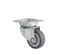 Ruedas Giratorias De Goma 50mm Con Placa Por Pieza WOVAR