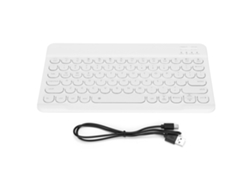 Teclado inalámbrico retroiluminado para Android, Windows e iOS - Blanco
