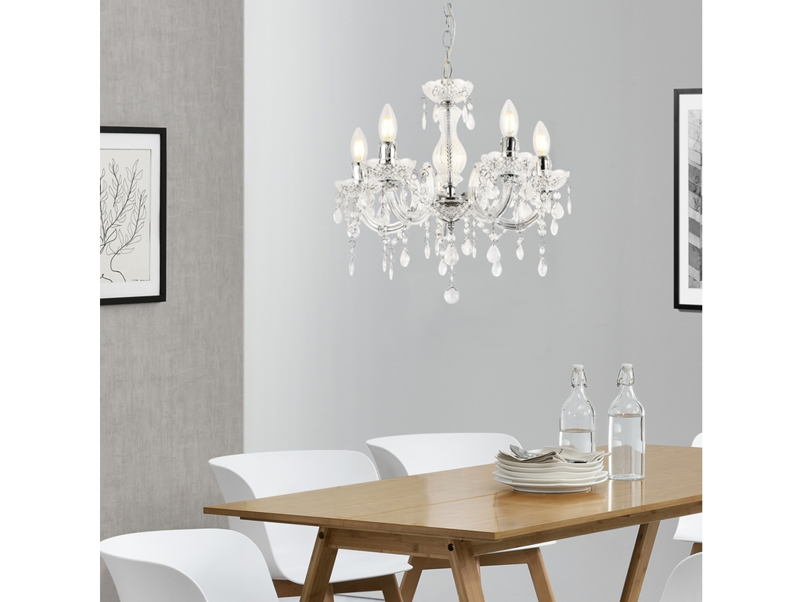 Lámpara Colgante LUX.PRO Blanco (40 W - E14)