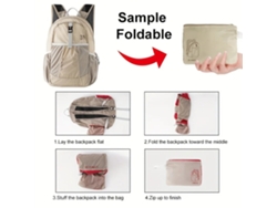 Mochila Plegable Ultraligera Ipree Negra Impermeable Ideal Para Senderismo Trekking Y Viajes Bolsa Pequeña Compacta Y Duradera Con Correas Ajustables