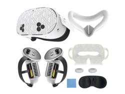Set De 7 Fundas Protectoras De Silicona Para Meta Quest 3s, Antideslizantes Y Anticaídas Digitallab (blanco)