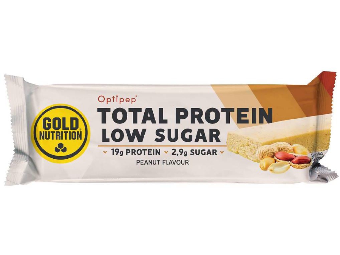 Barra Proteíca GOLDNUTRITION Low Sugar Crunchy Peanut (60 gr)